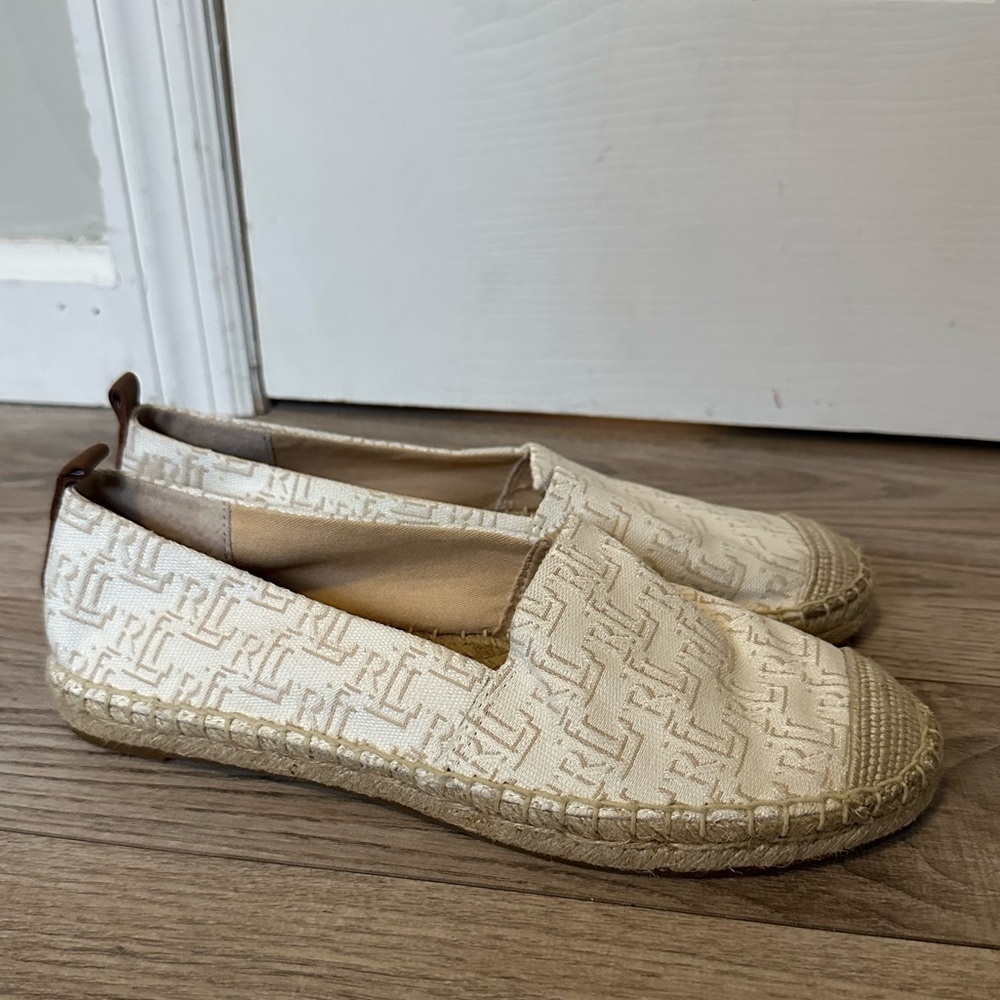 Lauren Ralph Lauren Cameryn II Monogram Espadrille